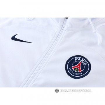 Chaqueta con Capucha del Paris Saint-Germain 2022-23 Blanco