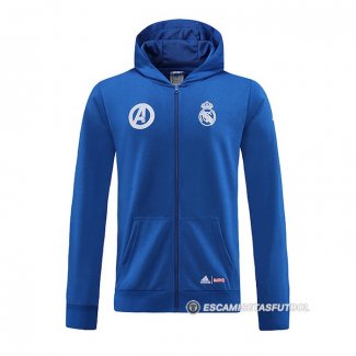 Chaqueta con Capucha del Real Madrid 22-23 Azul