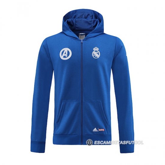 Chaqueta con Capucha del Real Madrid 22-23 Azul - Haga un click en la imagen para cerrar