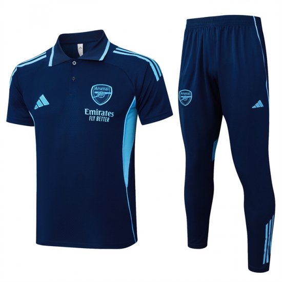 Conjunto Polo del Arsenal 2025-26 Azul - Haga un click en la imagen para cerrar