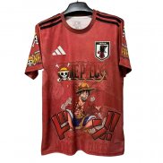 Tailandia Camiseta Japon ONE PIECE 25-26 Rojo