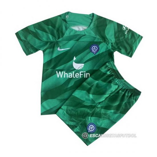 Camiseta Atletico Madrid Portero Nino 23-24 Verde - Haga un click en la imagen para cerrar