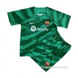 Camiseta Barcelona Portero Nino 23-24 Verde