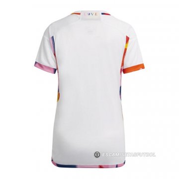 Camiseta Belgica 2ª Mujer 2022