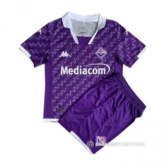 Camiseta Fiorentina Primera Nino 23-24 - Haga un click en la imagen para cerrar