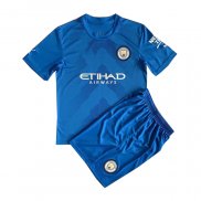 Camiseta Manchester City Portero Nino 22-23 Azul