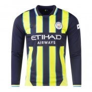 Camiseta Manchester City 2ª Manga Larga 24-25