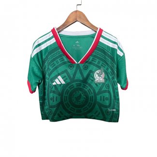Camiseta Mexico 1ª Mujer Corta 2026