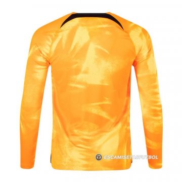 Camiseta Paises Bajos 1ª Manga Larga 2022