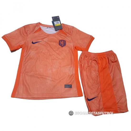 Camiseta Paises Bajos 1ª Nino 2023 - Haga un click en la imagen para cerrar