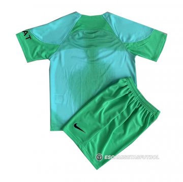 Camiseta Paris Saint-Germain Portero Nino 22-23 Verde