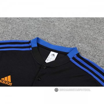 Camiseta Polo del Real Madrid 22-23 Negro y Azul