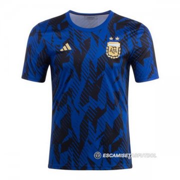 Camiseta Pre Partido del Argentina 2022 Azul
