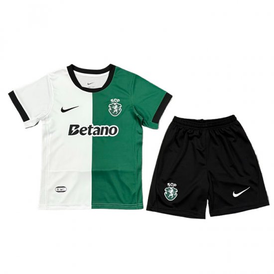 Camiseta Sporting Special Nino 25-26 Blanco Verde - Haga un click en la imagen para cerrar