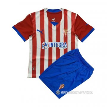 Camiseta Sporting de Gijon Primera Nino 22-23