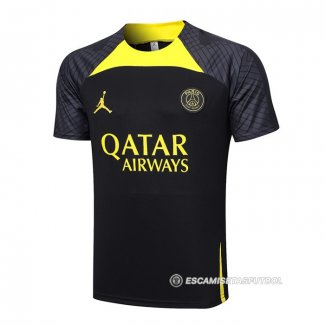 Camiseta de Entrenamiento Paris Saint-Germain Jordan 23-24 Negro