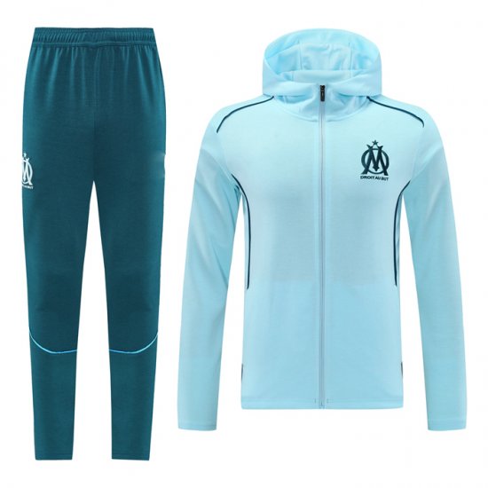 Chandal con Capucha del Olympique Marsella 2024-25 Azul - Haga un click en la imagen para cerrar