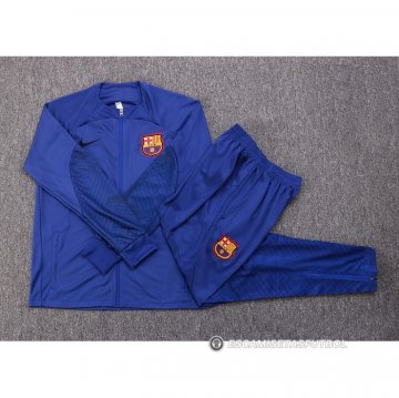 Chandal de Chaqueta del Barcelona 2022-23 Azul