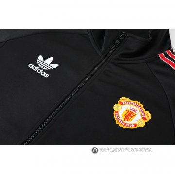 Chandal de Chaqueta del Manchester United 2022-2023 Negro