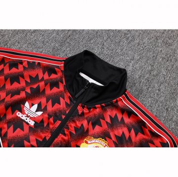 Chandal de Chaqueta del Manchester United Nino 25-26 Negro Rojo