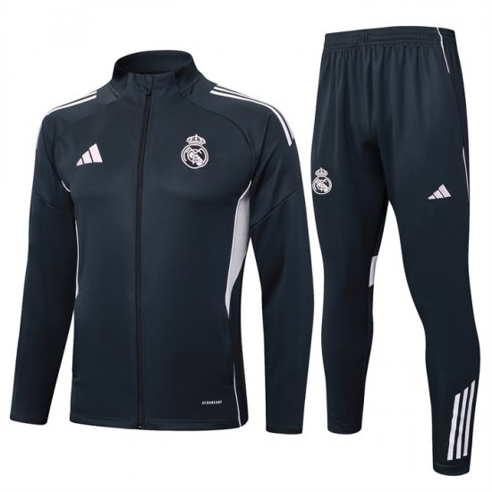 Chandal de Chaqueta del Real Madrid Nino 25-26 Gris - Haga un click en la imagen para cerrar