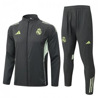Chandal de Rompevientos del Real Madrid 25-26 Gris Verde