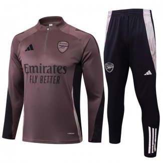 Chandal de Sudadera del Arsenal 24-25 Gris Purpura