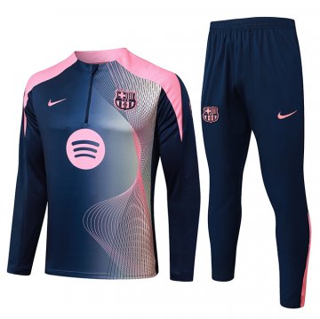 Chandal de Sudadera del Barcelona 2025-26 Azul Rosa