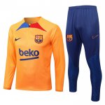 Chandal de Sudadera del Barcelona Nino 2022-23 Naranja