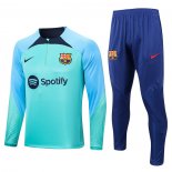 Chandal de Sudadera del Barcelona Nino 2022-23 Verde