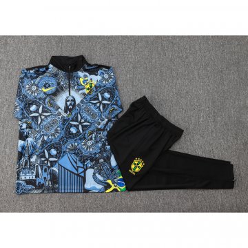 Chandal de Sudadera del Brasil Jesus Nino 24-25 Azul