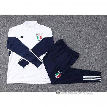 Chandal de Sudadera del Italia 23-24 Blanco