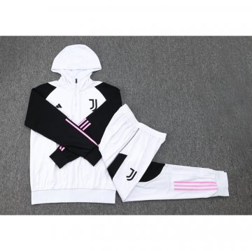 Chandal de Sudadera del Juventus 23-24 Blanco y Negro