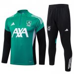 Chandal de Sudadera del Liverpool Nino 25-26 Verde Negro