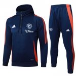 Chandal de Sudadera del Manchester United 2024-25 Azul
