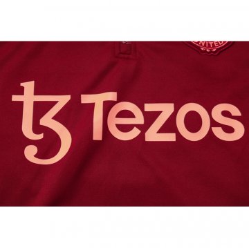 Chandal de Sudadera del Manchester United 23-24 Rojo Oscuro