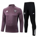 Chandal de Sudadera del Manchester United 25-26 Purpura