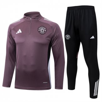 Chandal de Sudadera del Manchester United 25-26 Purpura