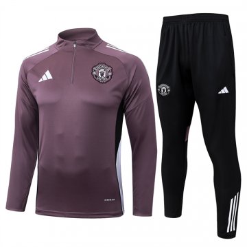 Chandal de Sudadera del Manchester United 25-26 Purpura