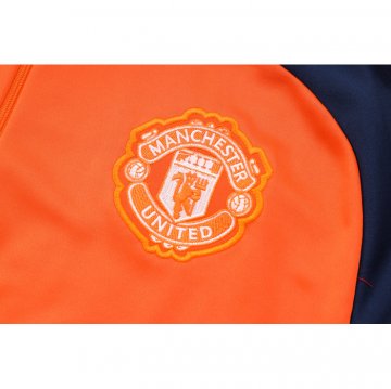 Chandal de Sudadera del Manchester United Nino 24-25 Naranja