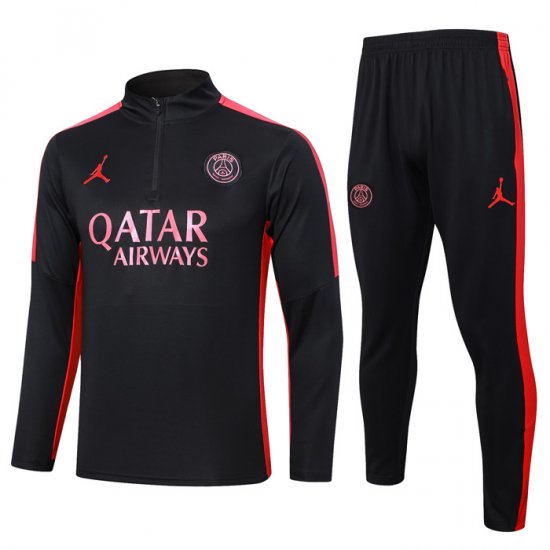 Chandal de Sudadera del Paris Saint-Germain Jordan 2023-2024 Negro - Haga un click en la imagen para cerrar