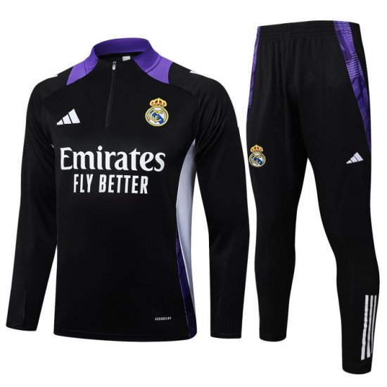 Chandal de Sudadera del Real Madrid 2024-25 Negro - Haga un click en la imagen para cerrar