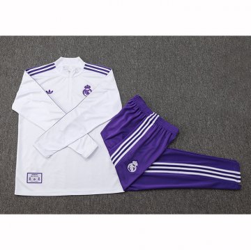 Chandal de Sudadera del Real Madrid 25-26 Blanco Purpura