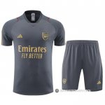 Chandal del Arsenal Manga Corta 23-24 Gris - Pantalon Corto