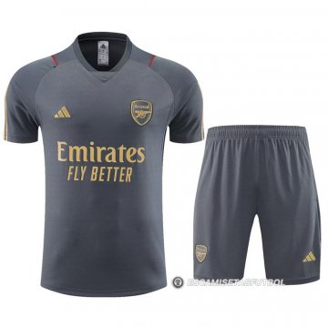 Chandal del Arsenal Manga Corta 23-24 Gris - Pantalon Corto