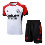 Chandal del Arsenal Manga Corta 25-26 Blanco - Pantalon Corto