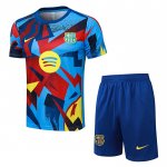 Chandal del Barcelona Manga Corta 25-26 Azul Rojo - Pantalon Corto