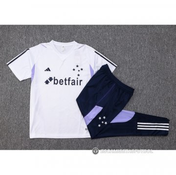 Chandal del Cruzeiro Manga Corta 23-24 Blanco