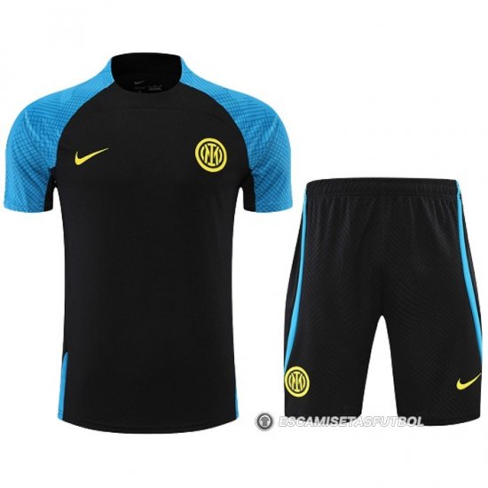 Chandal del Inter Milan Manga Corta 22-23 Negro - Pantalon Corto - Haga un click en la imagen para cerrar