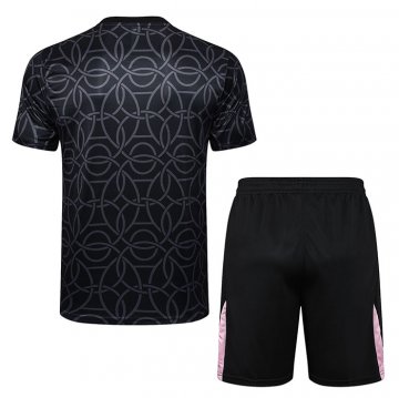Chandal del Paris Saint-Germain Jordan Manga Corta 2024-2025 Negro - Pantalon Corto